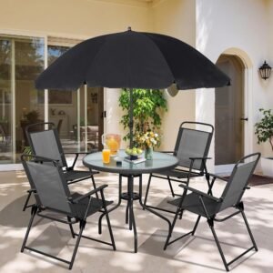 6 Piece Folding Patio Dining Set 6 Piece Folding Patio Dining Set